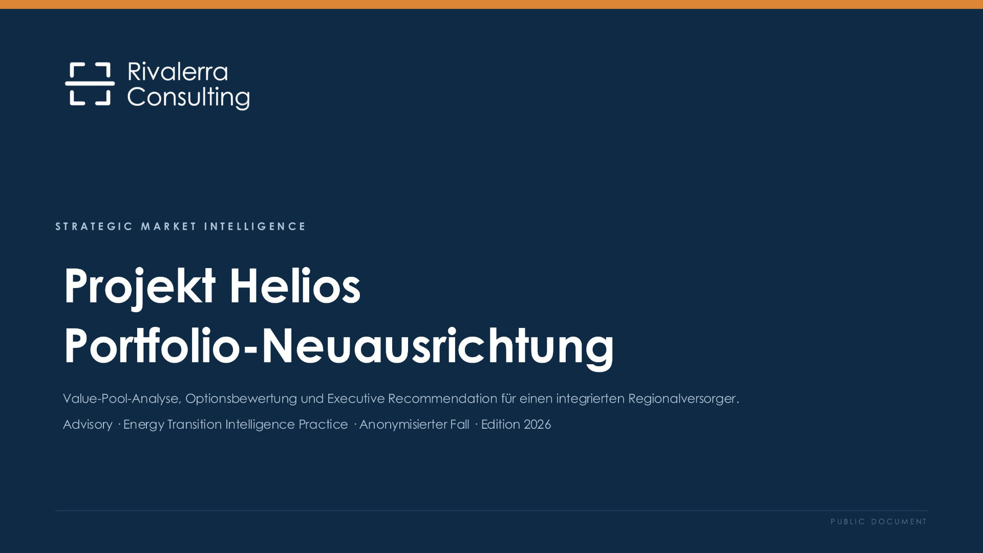 Cover of the Project Helios portfolio case