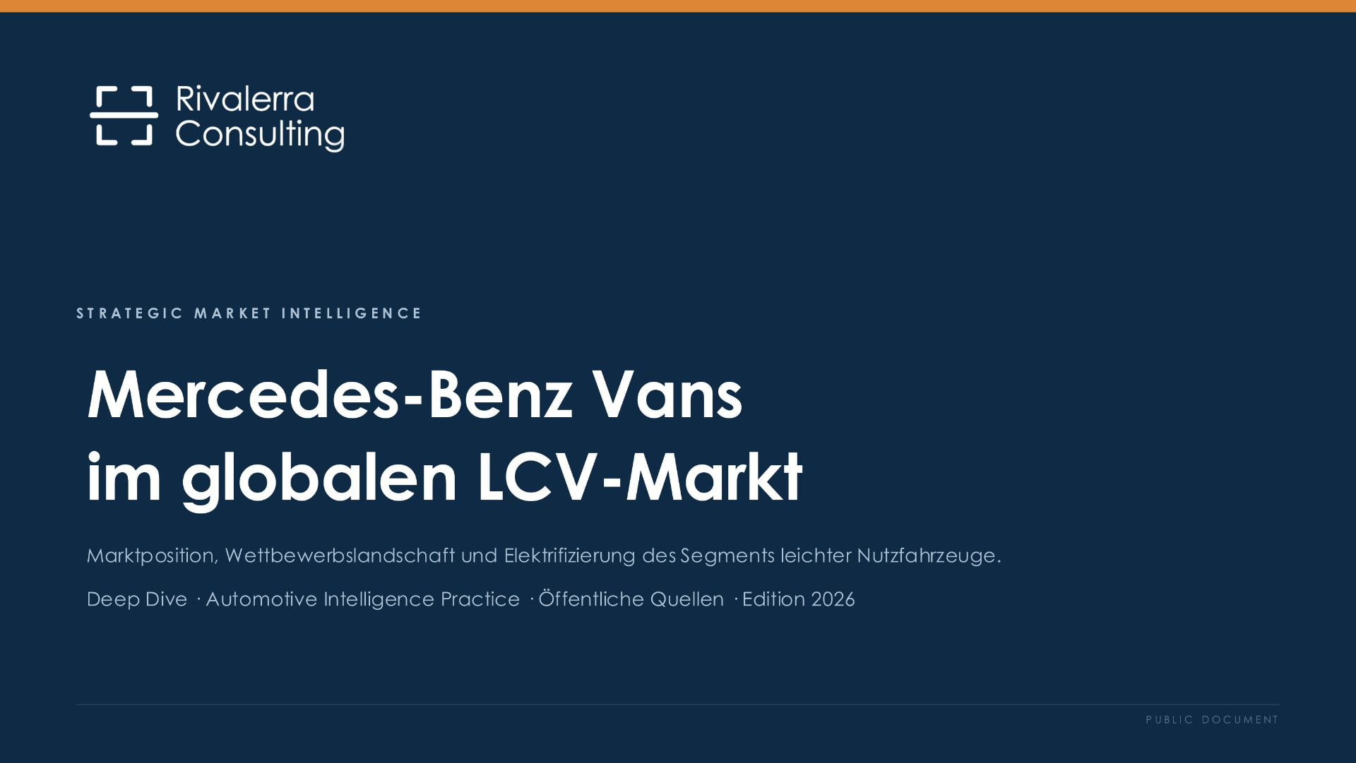 Cover of the Mercedes-Benz Vans portfolio case